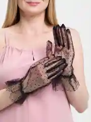 Серый перчатки длинные атласные сетчатые женские, 15 цветов