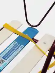 Фиолетовый санки кукольные металлические