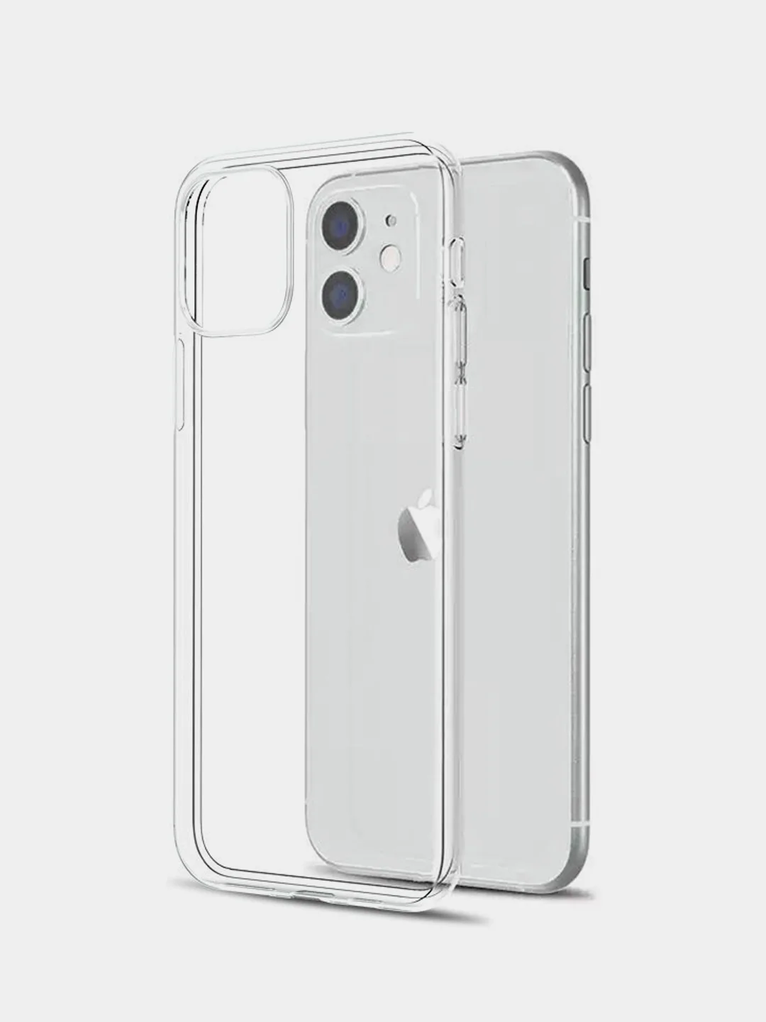 Чехол для iPhone 7/8 Plus, 6/6S, 11, прозрачный, ультратонкий, с усиленными углами