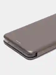 Серебряный чехол-книжка Samsung Galaxy A33  (Самсунг Галакси А33)
