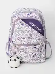Фиолетовый рюкзак школьный, унисекс