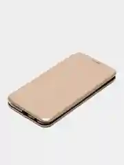 Золотой чехол книжка Samsung Galaxy A6 Plus 2018 / J8 2018, Самсунг Галакси А6 Плюс / Джи8 2018