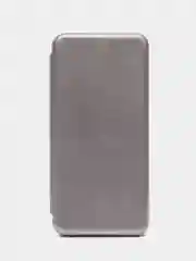 Серебряный чехол-книжка Huawei Honor 9A (Хуавей Хонор 9А)