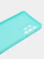 Бирюзовый чехол Samsung Galaxy A73, Самсунг Галакси А73 5G, силиконовый, цветной, матовый
