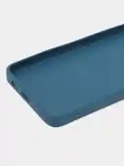 Синий силиконовый чехол BROSCORP для Huawei Nova Y70, Y70 Plus, Y71 матовый с защитой камер