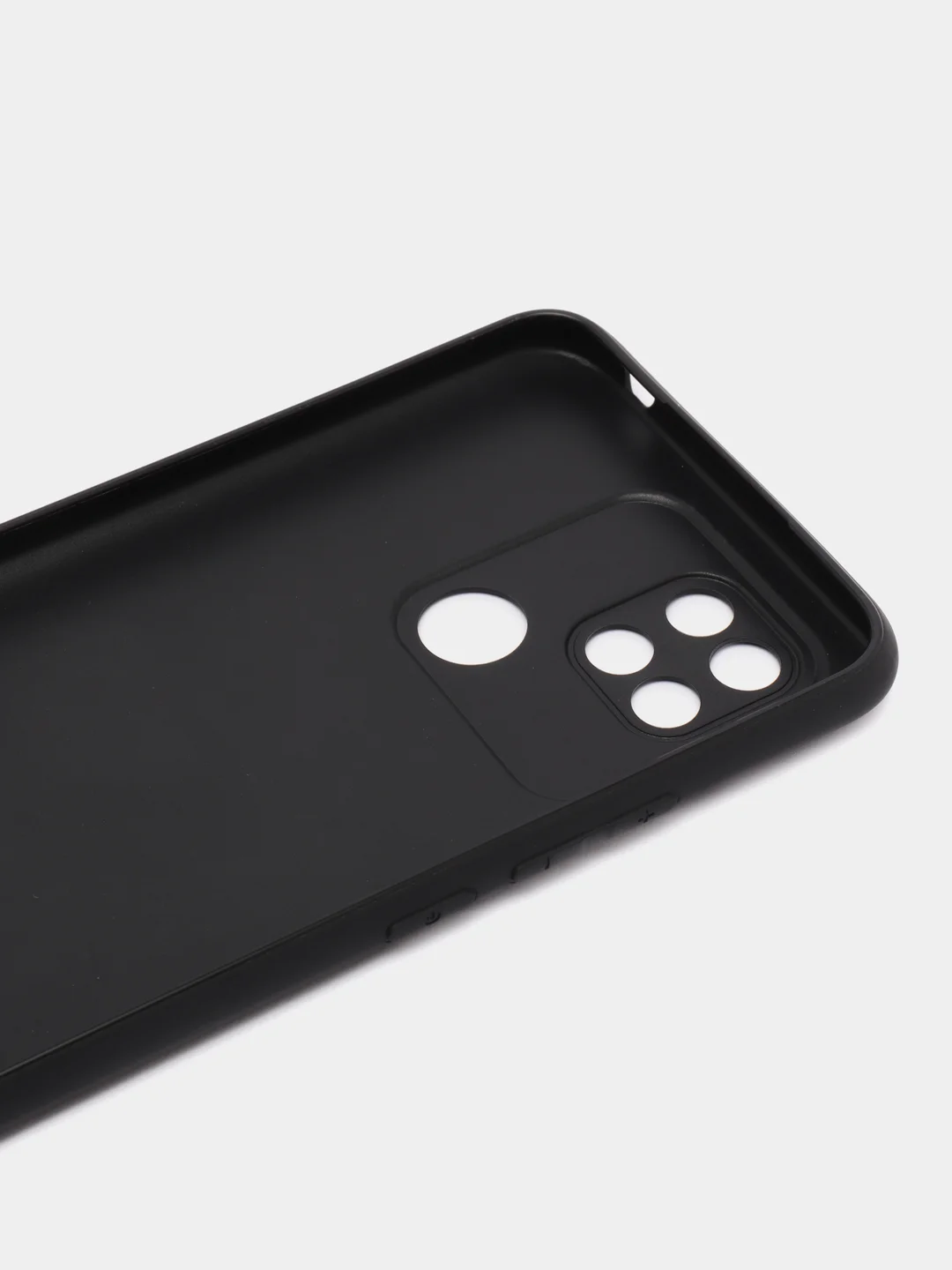 Черный чехол BROSCORP для Xiaomi Redmi 10C матовый силиконовый тонкий, бортик вокруг камер