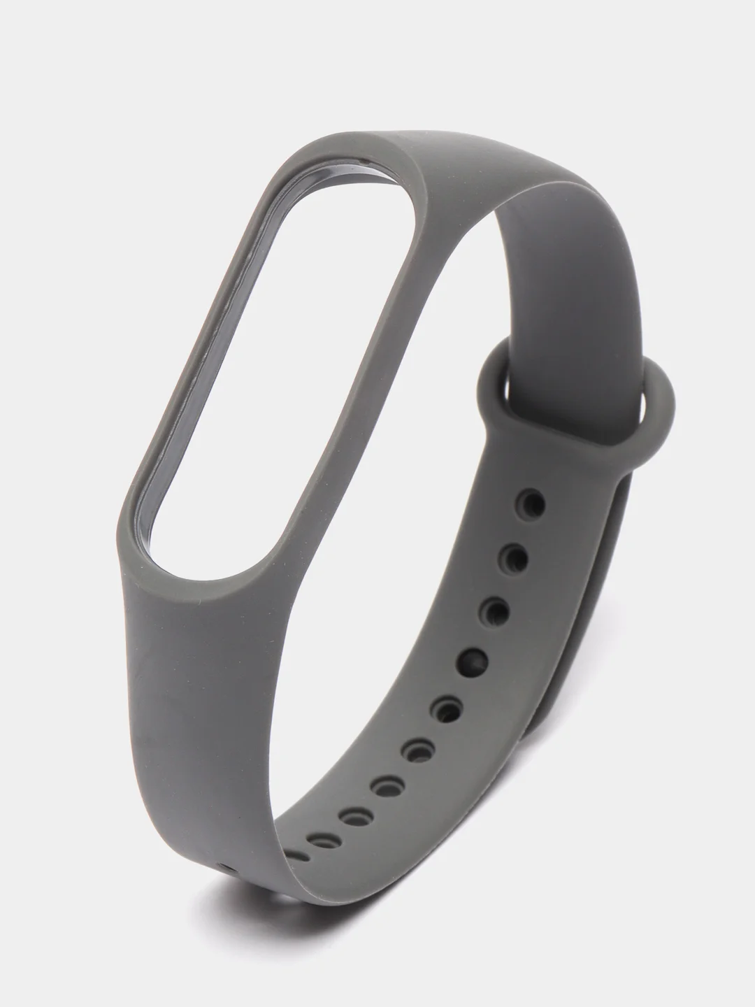 Угольный силиконовый ремешок Xiaomi Mi Band 3, Mi Band 4 (Сяоми Ми Бэнд 3, Ми Бэнд 4)