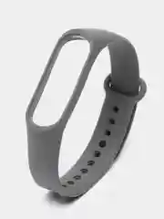 Угольный силиконовый ремешок Xiaomi Mi Band 3, Mi Band 4 (Сяоми Ми Бэнд 3, Ми Бэнд 4)