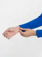Лазурный водолазка женская, базовая