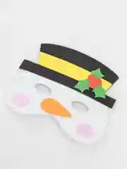 Белый карнавальная маска на Новый год