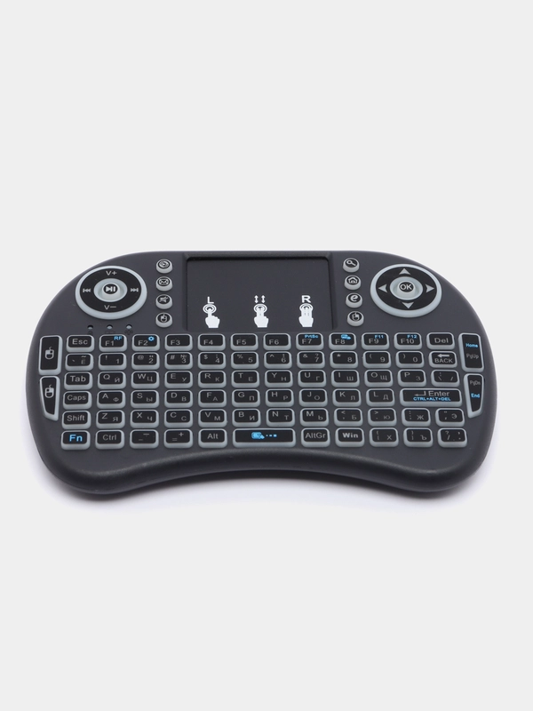 Игровая клавиатура мини i8 OT-PCM25, беспроводная, тачпад, RGB подсветка, для Smart TV