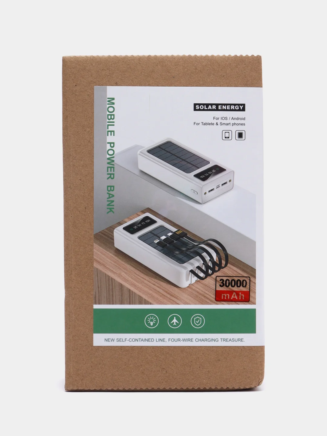 Внешний аккумулятор power bank на солнечных батареях