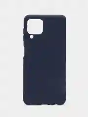 Темно-синий чехол Samsung Galaxy A12, M12 (Самсунг Галакси А12, М12), силиконовый, цветной, матовый