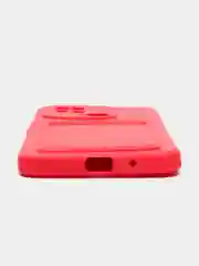 Вишнёвый чехол для Xiaomi Redmi 10C / Poco C40, Сяоми Редми 10С силиконовый, с карманом для карты