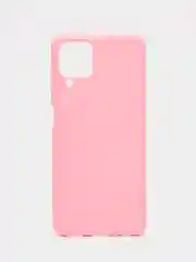 Розовый чехол Samsung Galaxy A12, M12 (Самсунг Галакси А12, М12), силиконовый, цветной, матовый