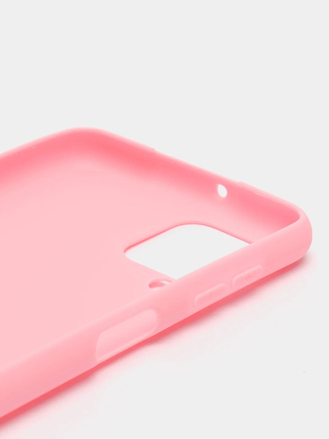 Розовый чехол Samsung Galaxy A12, M12 (Самсунг Галакси А12, М12), силиконовый, цветной, матовый
