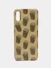 Светло-жёлтый чехол Xiaomi Redmi 9A, Сяоми Редми 9А с рисунком "Игра в кальмара"
