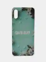Бирюзовый чехол Xiaomi Redmi 9A, Сяоми Редми 9А с рисунком "Игра в кальмара"