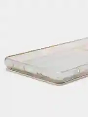 Желтый чехол Samsung Galaxy A51 силиконовый переливающийся жидкий с блестками и защитой камеры