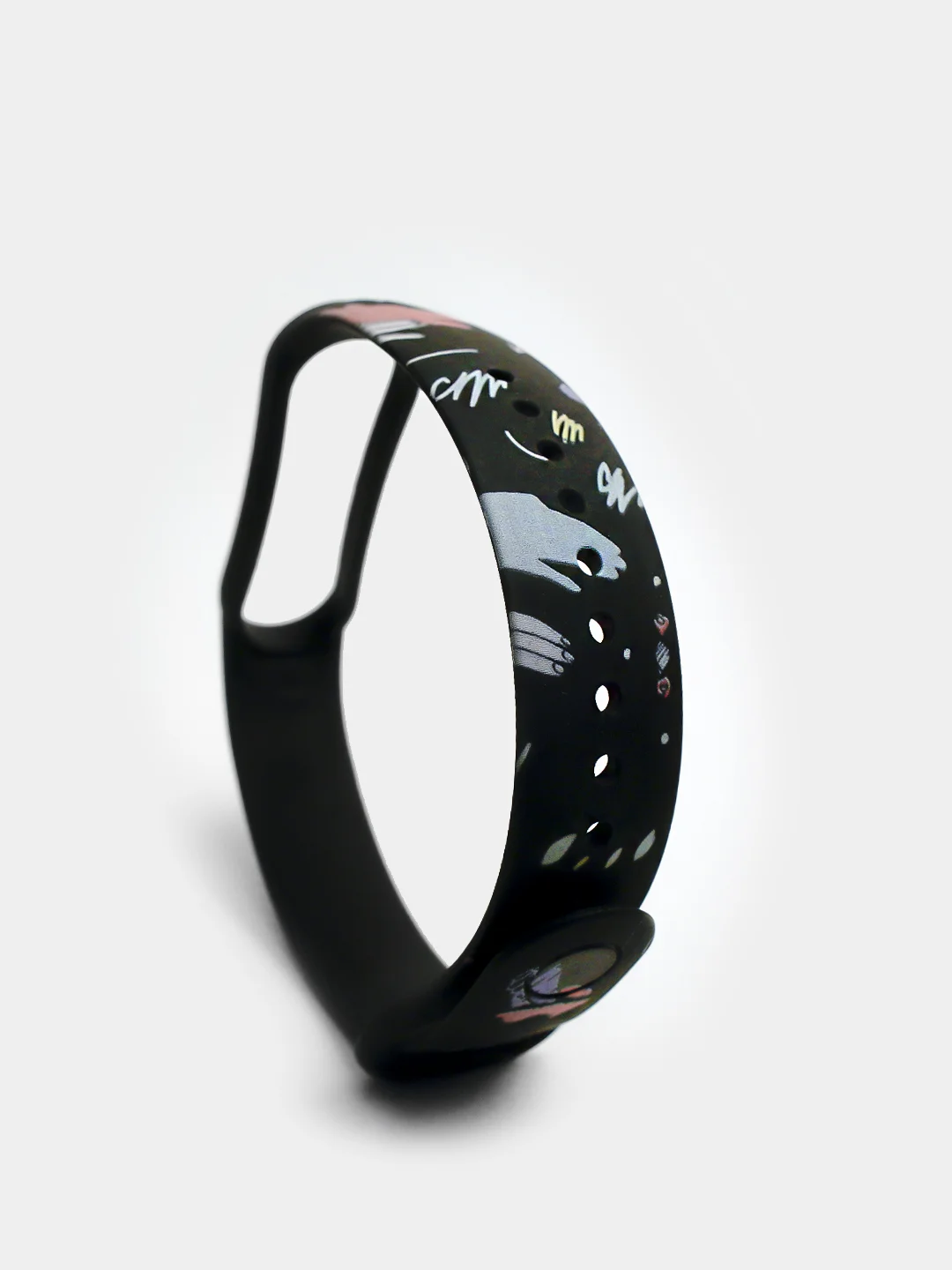 Бирюзовый ремешки с рисунком для Xiaomi Mi Band 3 и 4