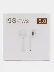 Наушники беспроводные i9s tws Bluetooth с чехлом и карабином