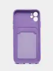 Лавандовый чехол для Apple  iPhone 13 PRO, с защитой камеры и держателем для карт