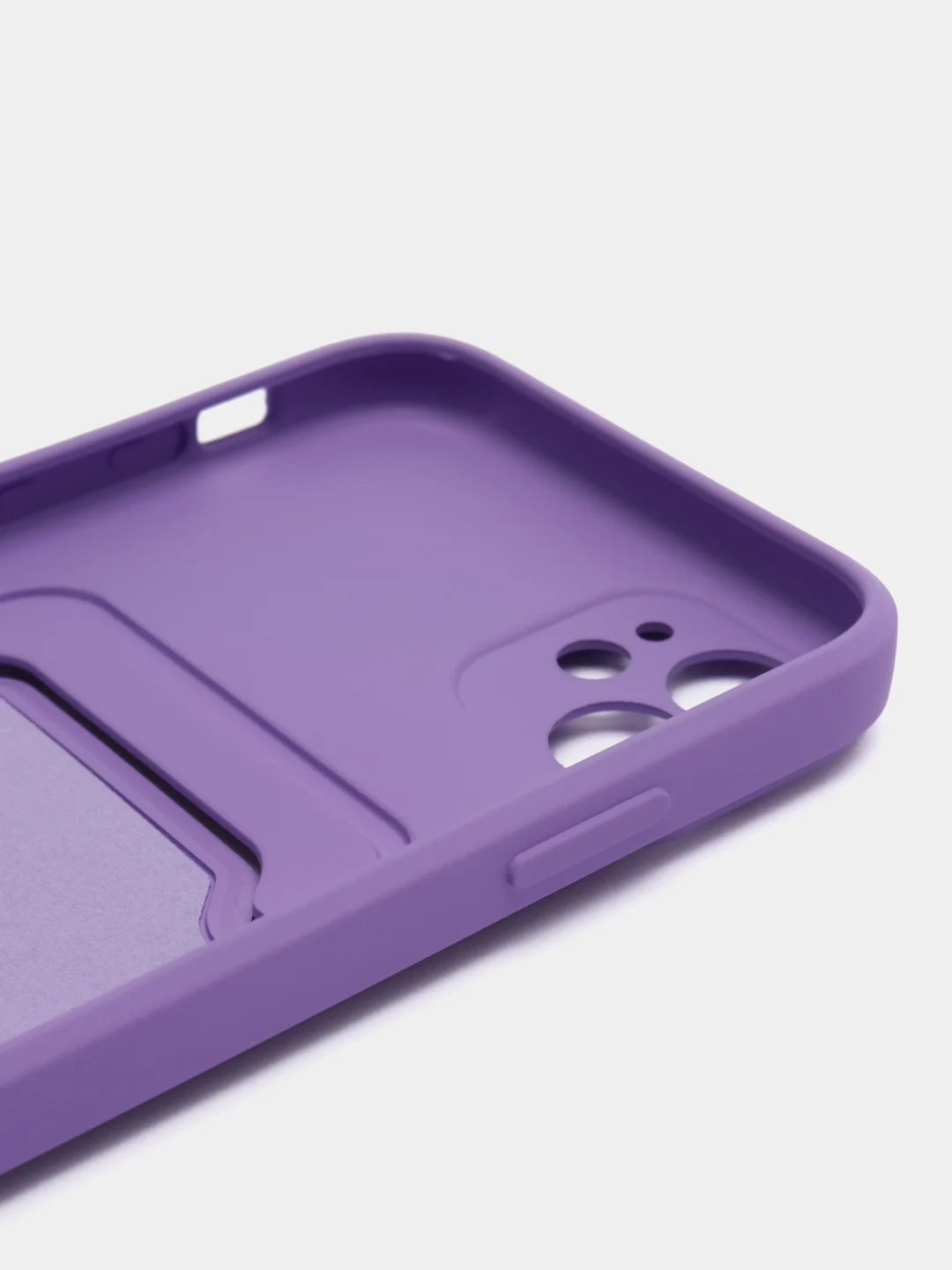 Лавандовый чехол для Apple  iPhone 13 PRO, с защитой камеры и держателем для карт