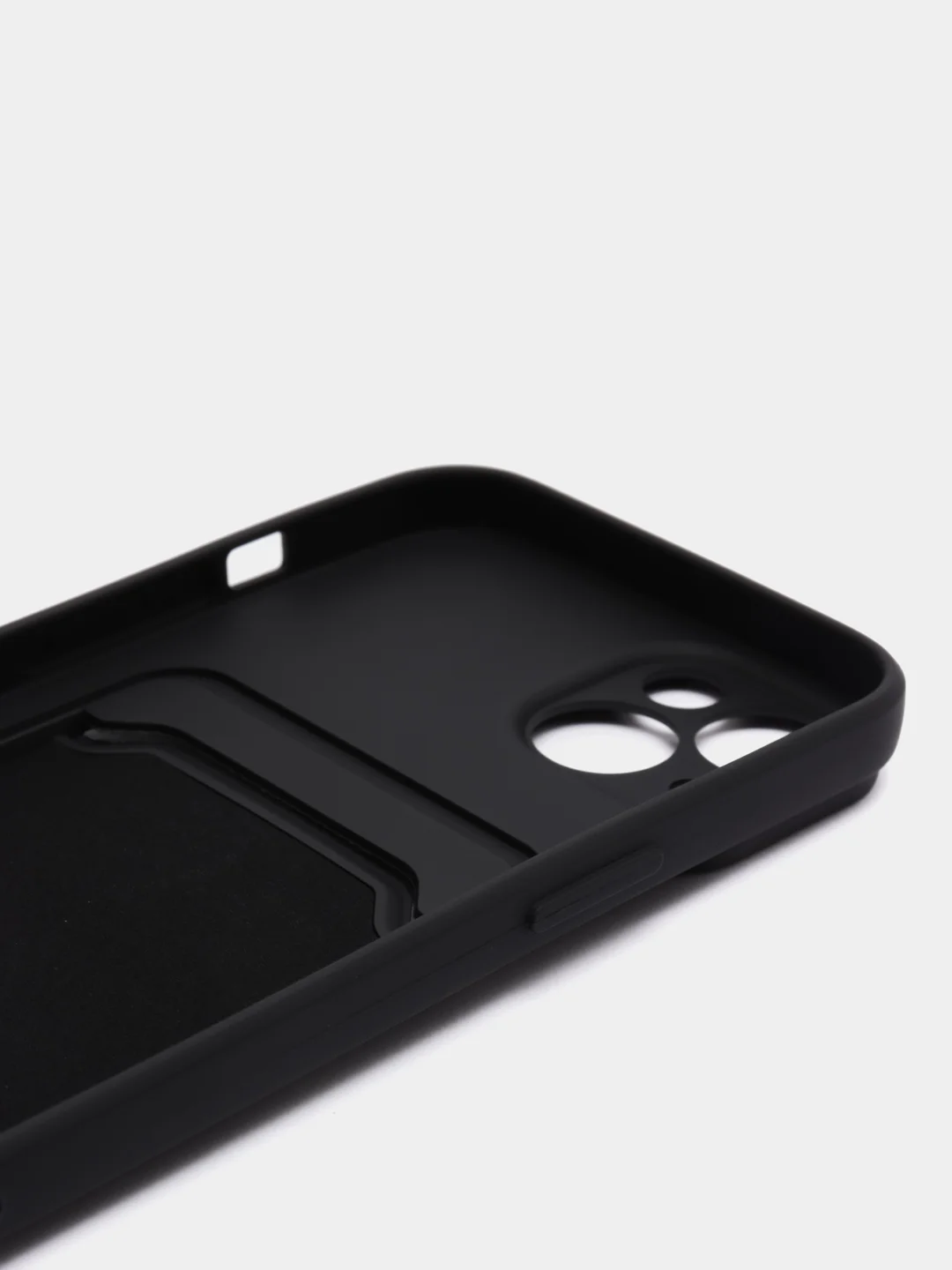 Синий чехол для Apple  iPhone 13 PRO, с защитой камеры и держателем для карт