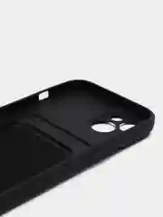 Синий чехол для Apple  iPhone 13 PRO, с защитой камеры и держателем для карт