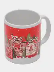 Белый новогодний набор для женщин: кружка, носки