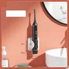 Белый держатель для электрической зубной щетки настенный