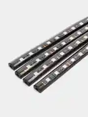 Черный подсветка ног салона в авто, 9-18 светодиодов, прикуриватель, USB, приложение