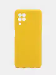 Желтый силиконовый чехол Samsung Galaxy A22 4G, M32, M22 (Самсунг Галакси А22, М32, М22) прозрачный