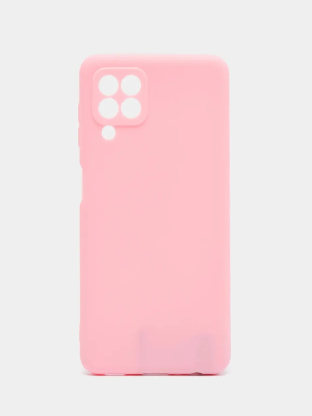 Розовый силиконовый чехол Samsung Galaxy A22 4G, M32, M22 (Самсунг Галакси А22, М32, М22) прозрачный
