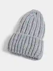 Серый меланж шапка женская, утеплённая, зимняя, из шерсти, с подкладкой на флисе