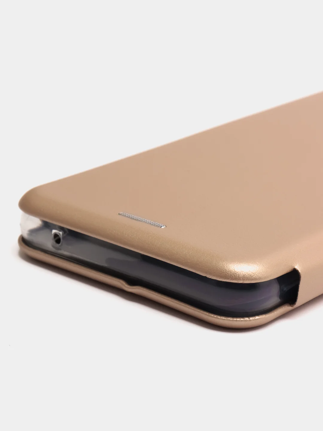 Золотой чехол книжка для Samsung Galaxy A33 на магните с функцией подставки