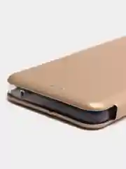 Золотой чехол книжка для Samsung Galaxy A33 на магните с функцией подставки