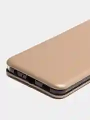 Золотой чехол-книжка для Samsung Galaxy A23, на магните, с функцией подставки