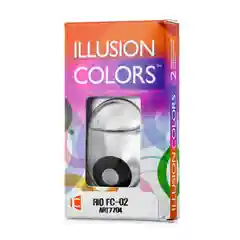 Алый карнавальные цветные линзы Illusion Rio, 8, 6, 3 месяца, 2 блистера