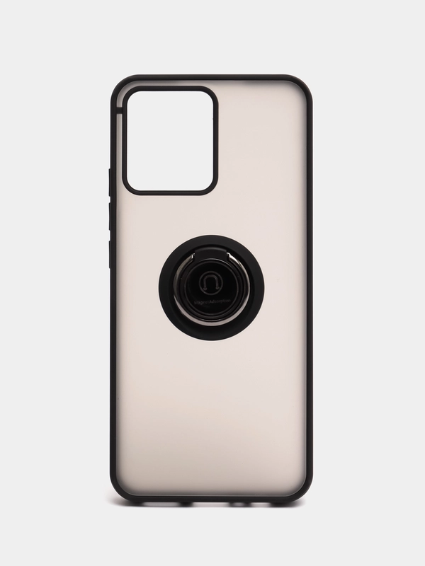 Чехол для Realme C30, C30s, Narzo 50i Prime с магнитом и кольцом противоударный