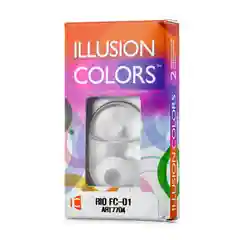 Алый карнавальные цветные линзы Illusion Rio, 8, 6, 3 месяца, 2 блистера