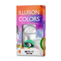 Алый карнавальные цветные линзы Illusion Rio, 8, 6, 3 месяца, 2 блистера