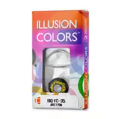 Алый карнавальные цветные линзы Illusion Rio, 8, 6, 3 месяца, 2 блистера