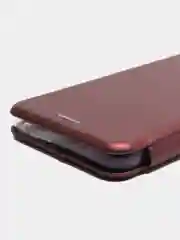Багровый чехол книжка для Samsung Galaxy A33 на магните с функцией подставки