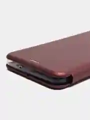 Бордовый чехол-книжка для Samsung Galaxy A13 на магните, с функцией подставки