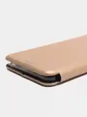 Золотой чехол-книжка для Samsung Galaxy A53, на магните, с функцией подставки