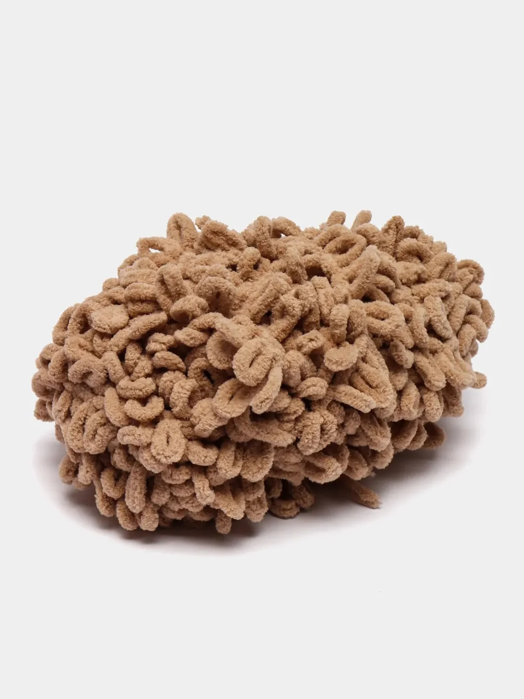 Карамельный пряжа Alize Puffy Fine, петельки маленькие, 100 г, 14 м