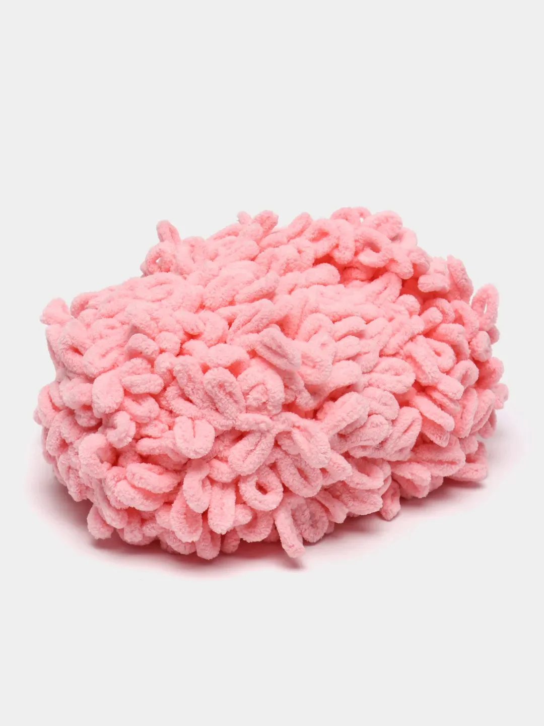 Розовый пряжа Alize Puffy Fine, петельки маленькие, 100 г, 14 м