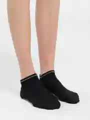 Черный носки антискользящие для йоги, пилатеса Non slip спортивные