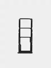 Черный контейнер SIM / Держатель сим карты / Сим лоток  для Samsung A51 / A71 / A515F / A715F